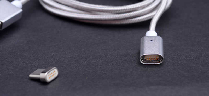 Zore Type-c Mıknatıslı Usb Kablo Gri