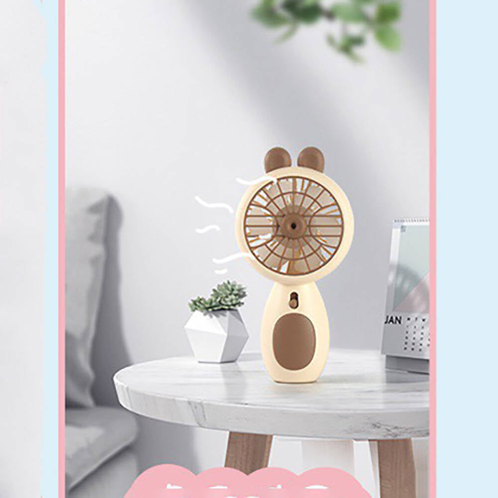 Zore ZB093 Işıklı Mini Vantilatör Portatif Soğutucu Fan Sarı