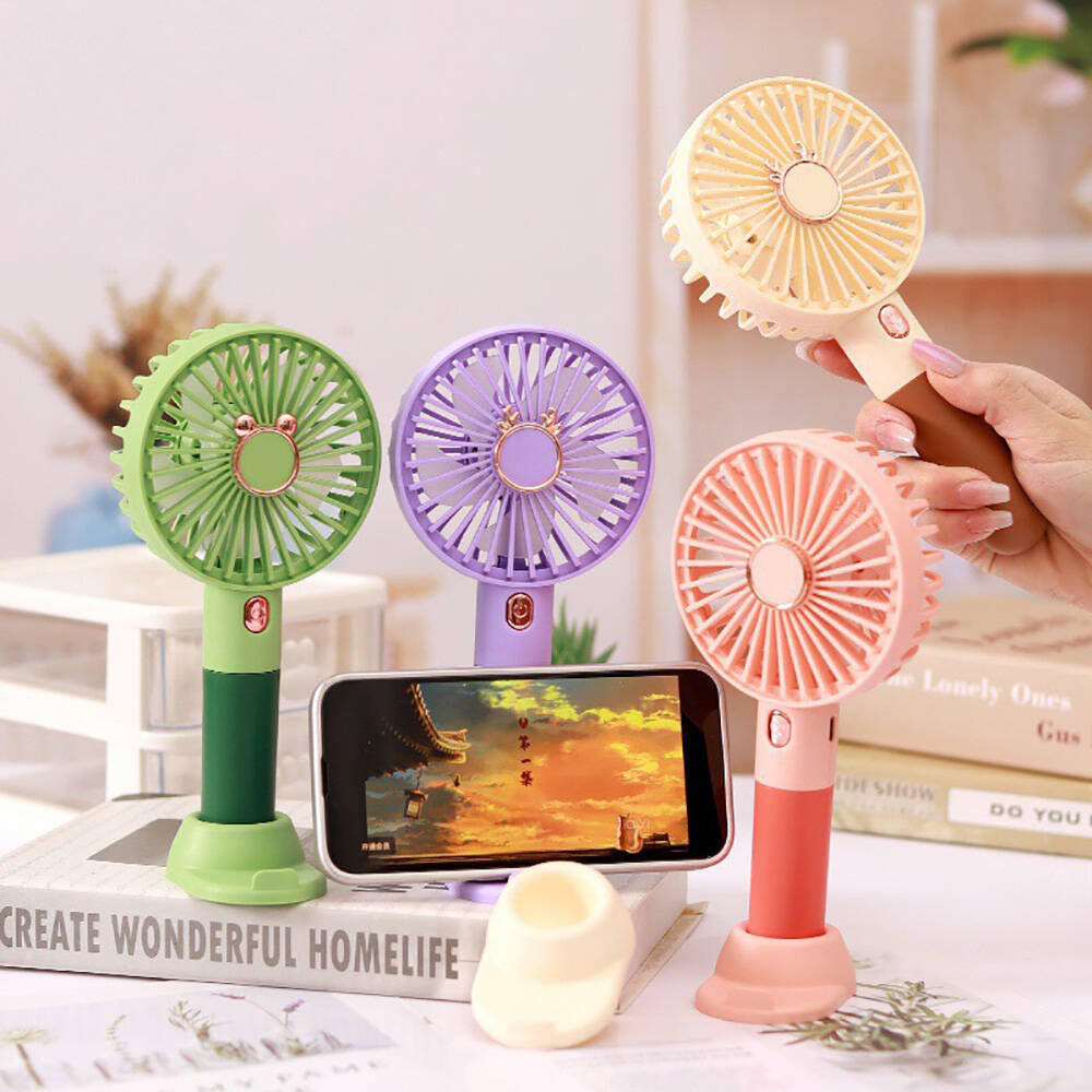 Zore ZB122 Mini Vantilatör Portatif Soğutucu Fan Pembe